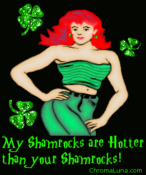 Another stpatrick image: (Hot Shamrocks2) for MySpace from ChromaLuna